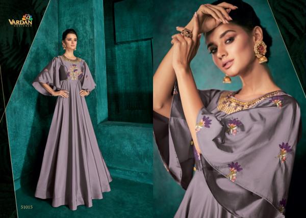 Vardan Rozi 1-Silk-With-Embroidery-Gown